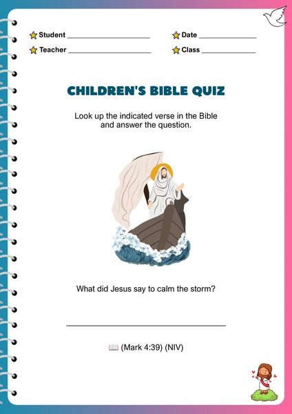 Bible Quiz - The Storm
