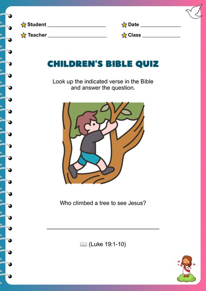 Bible Quiz - Zacchaeus
