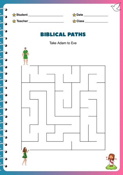 Biblical Mazes - Adam and Eve