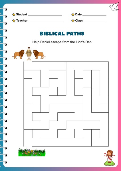 Biblical Mazes - Daniel in the Lion's Den