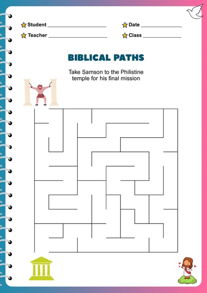 Biblical Mazes - Samson