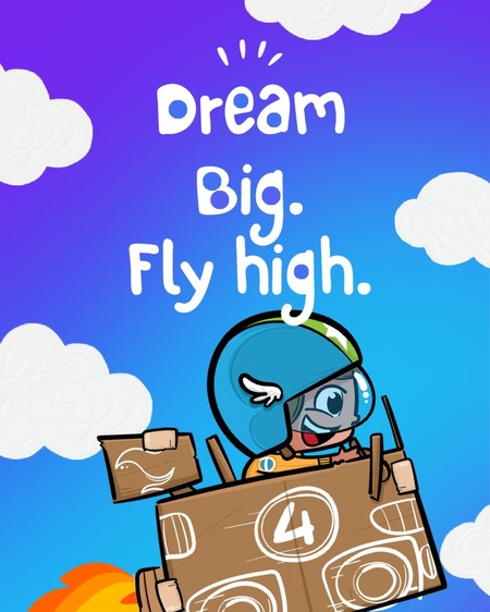 Card - Dream Big. Fly High.