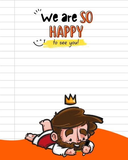 Card - We Are so Happy to See You v.10