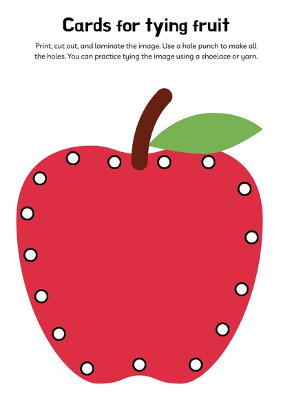 Cards for Tying Fruit - Apple