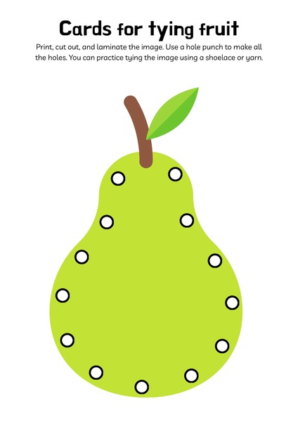 Cards for Tying Fruit - Pear