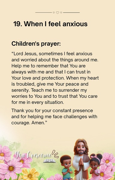 Challenge 19 - When I Feel Anxious