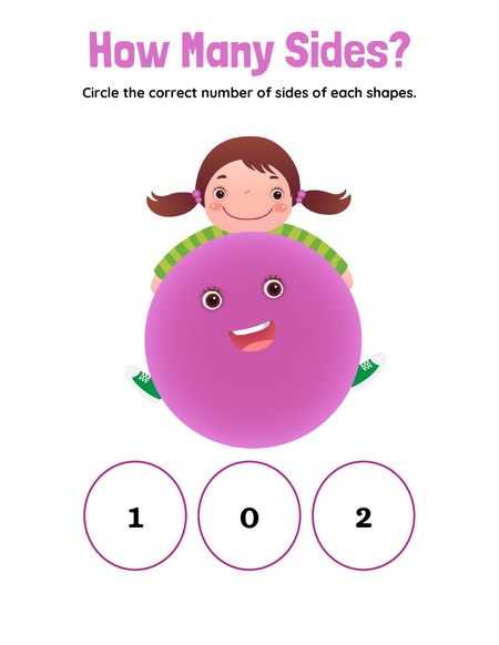 Circle the Correct Number of Sides