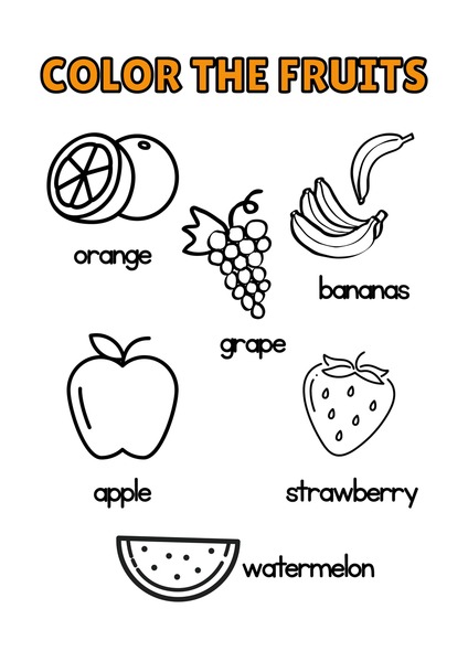 Color the Fruits