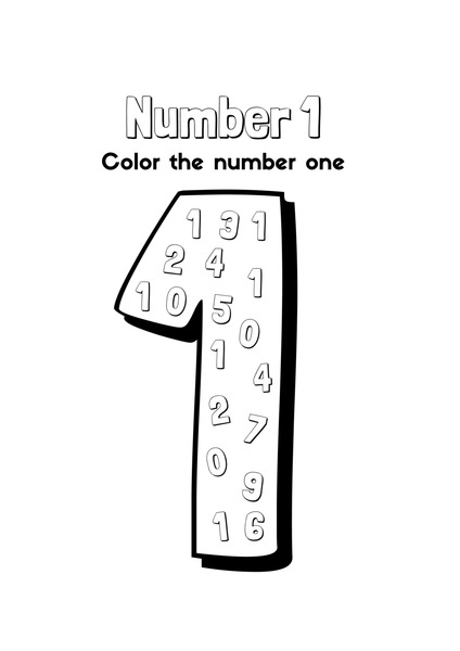 Color the Number One