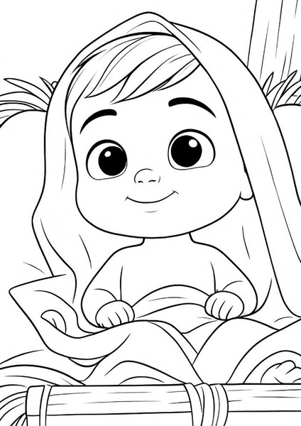 Coloring - Baby Jesus