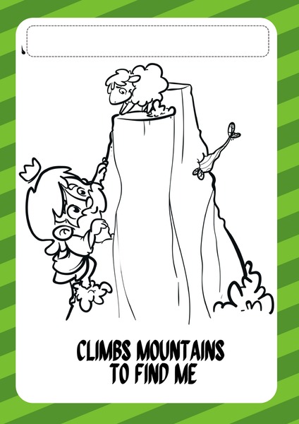 Coloring - Climbs Mountains to Find Me