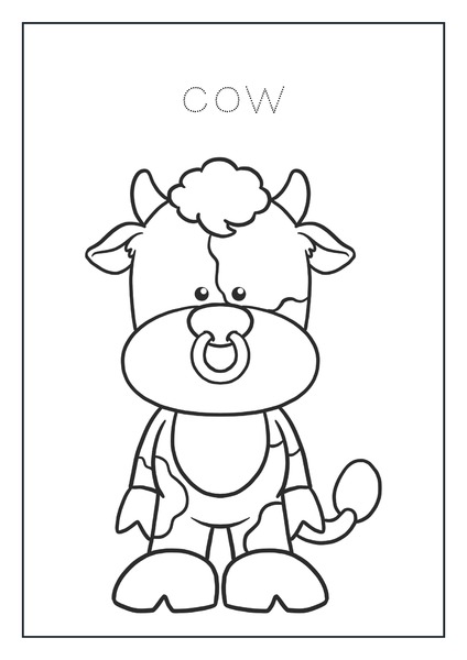 Coloring - Cow