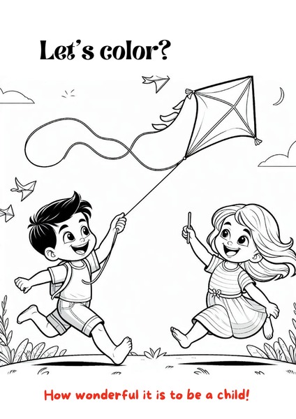 Coloring - How Wonderful it is To Be a Child
