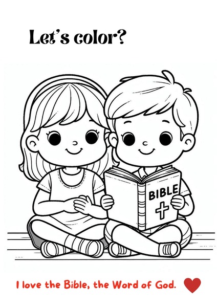 Coloring - I Love the Bible
