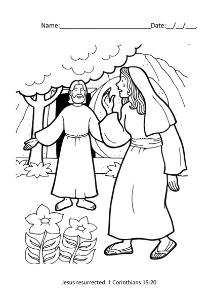 Coloring - Jesus Is Risen