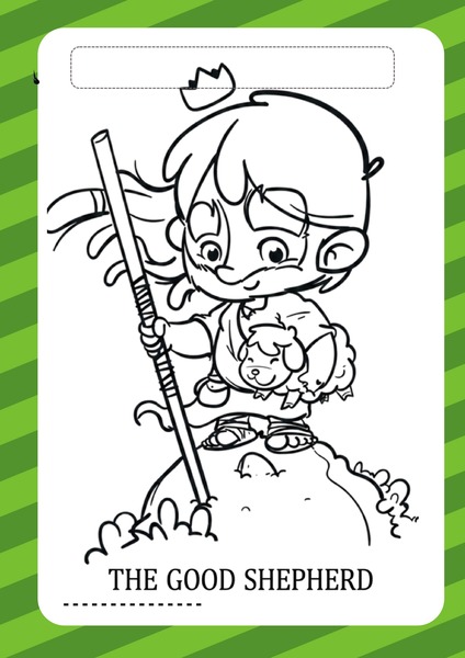 Coloring - Jesus Is the Good Shepherd