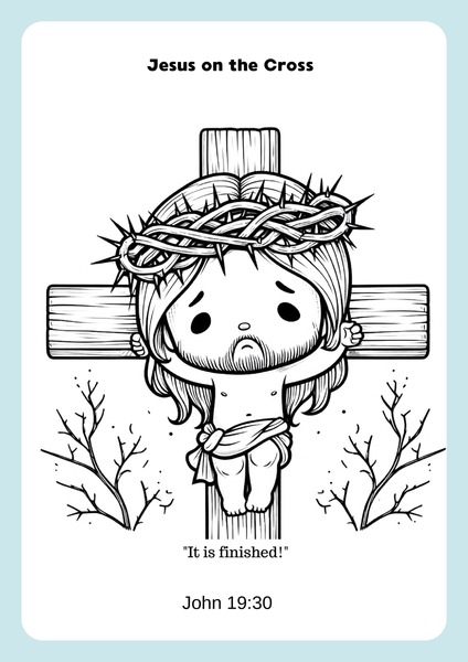 Coloring - Jesus on the Cross
