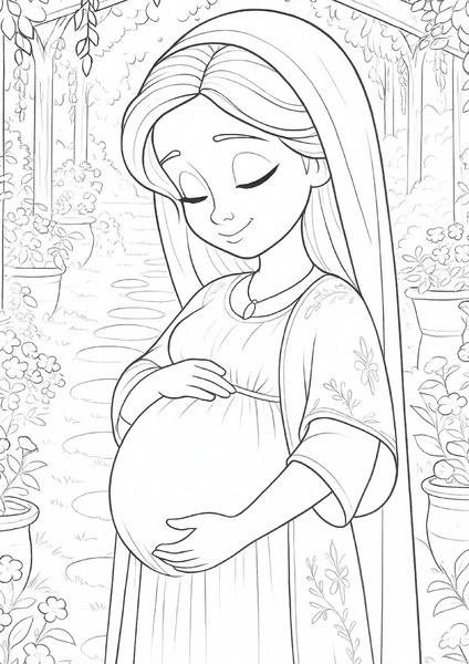 Coloring - Mary v.3