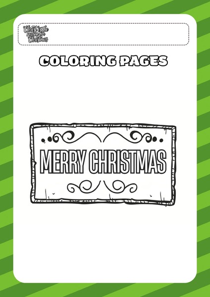 Coloring - Merry Christmas