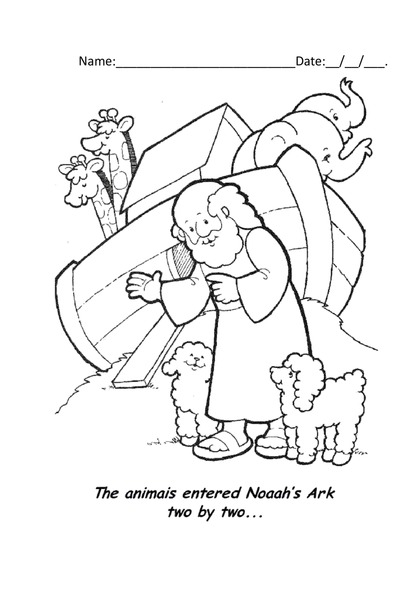 Coloring - Noah's Ark v.14