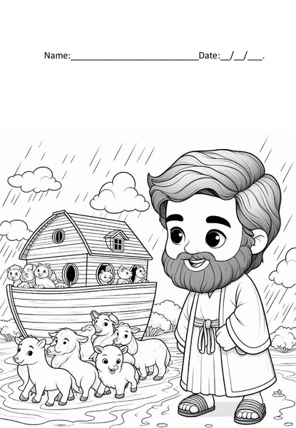Coloring - Noah's Ark v.2