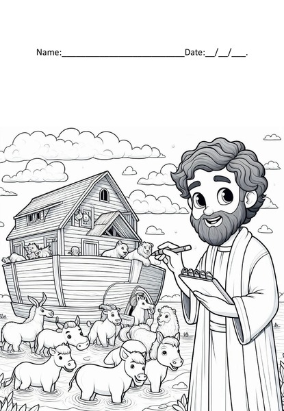 Coloring - Noah's Ark v.3