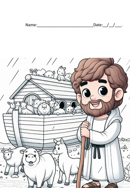 Coloring - Noah's Ark v.6