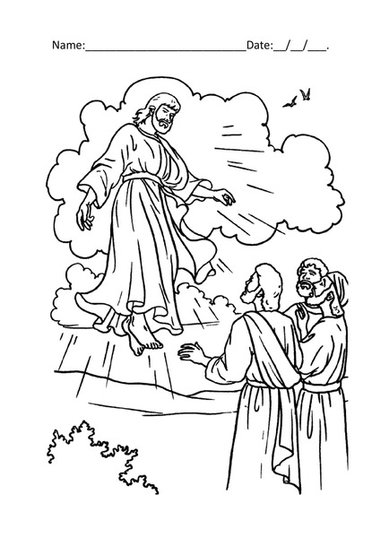 Coloring - The Ascension of Jesus