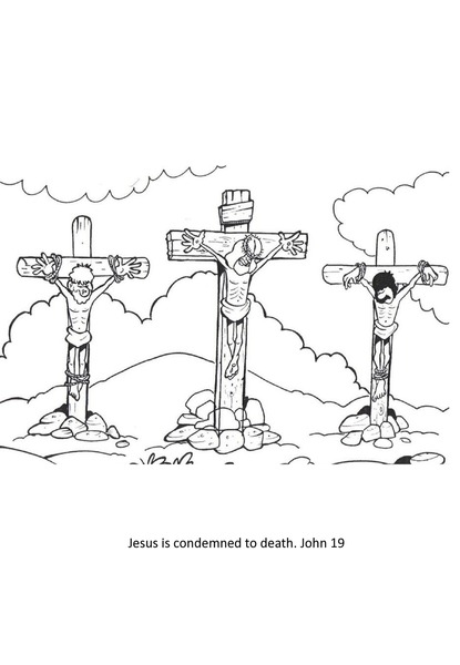 Coloring - The Crucifixion of Jesus