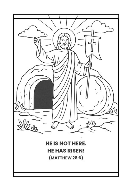 Coloring - The Resurrection of Jesus