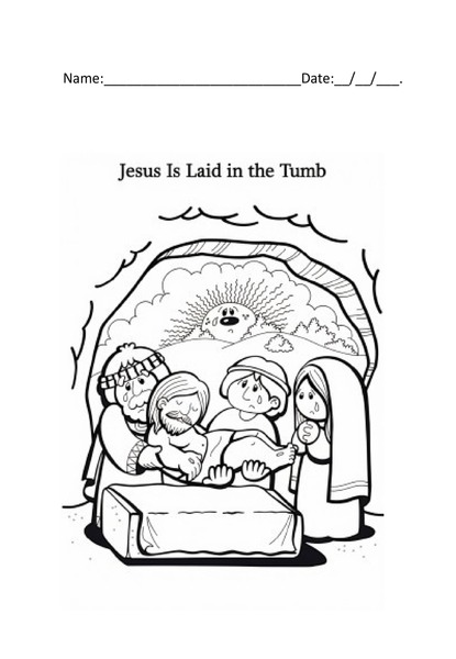 Coloring - The Tomb of Jesus