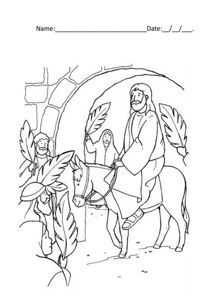 Coloring - The Triumphal Entry