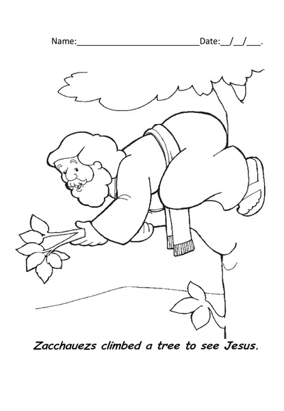 Coloring - Zacchaeus