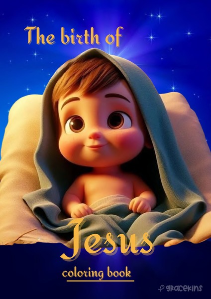 Coloring Book - The Birth of Jesus