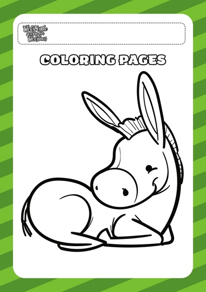 Coloring Page - Donkey