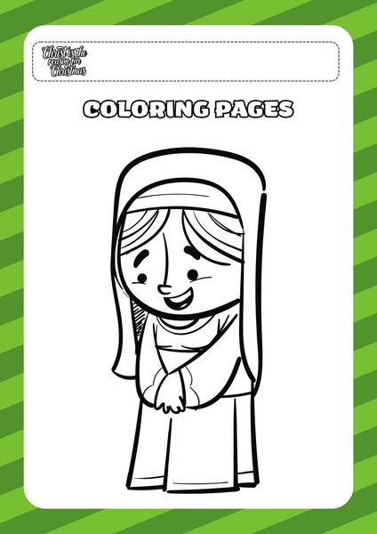 Coloring Page - Mary