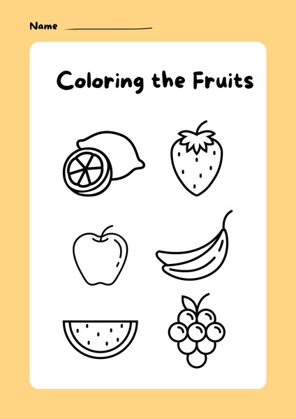 Coloring the Fruits v.6