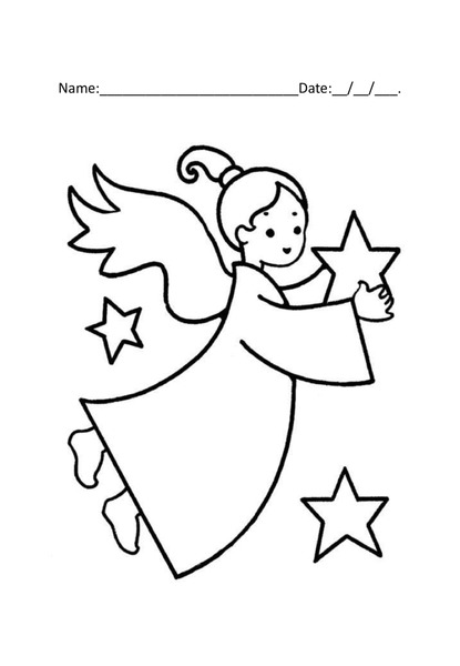 Coloring with Purpose - Angel