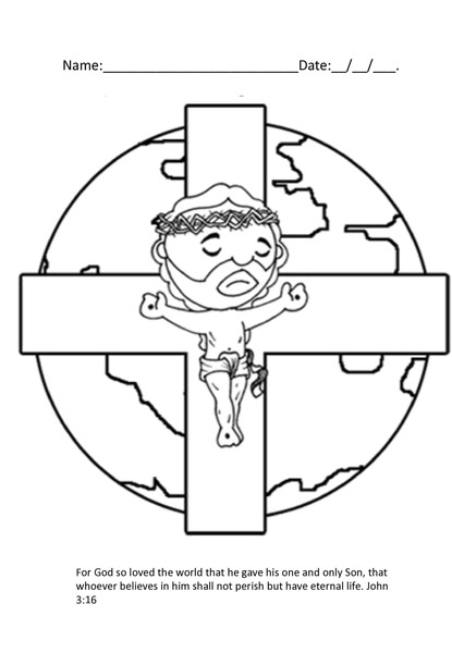 Coloring with Purpose - John 3:16