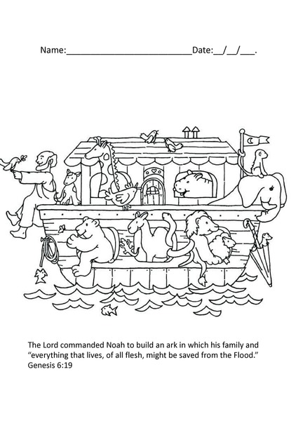 Coloring with Purpose - Noah's Ark