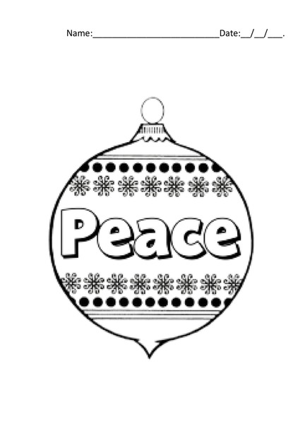 Coloring with Purpose - Peace