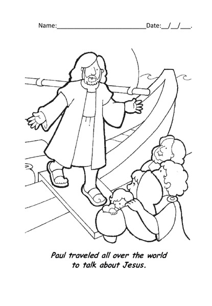 Coloring with Purpose - The Apostle Paul