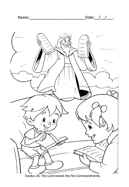 Coloring with Purpose - The Ten Commandments