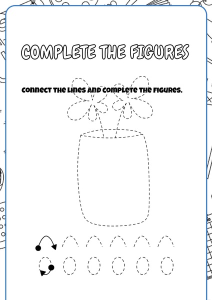 Complete the Figure - Flowers