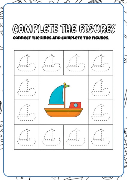 Complete the Figures - Boat