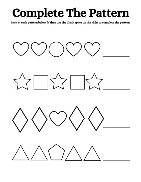 Complete the Pattern v.2
