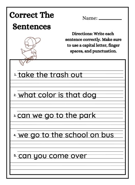 Correct the Sentences
