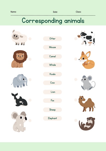 Corresponding Animals