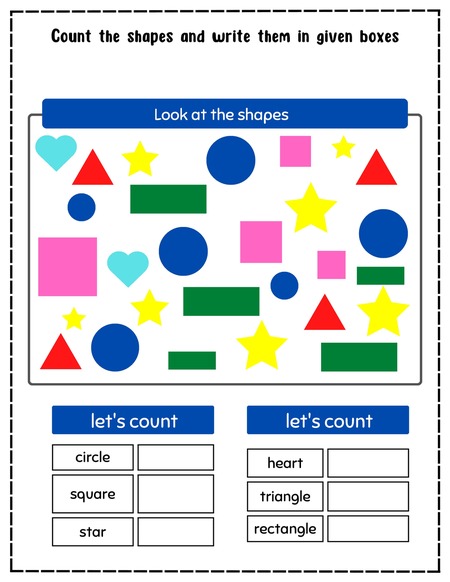 Count the Shapes and Write Them