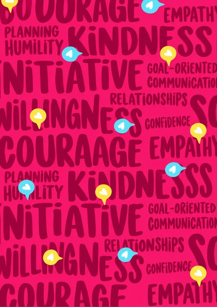 Digital Paper - Inspirational Words